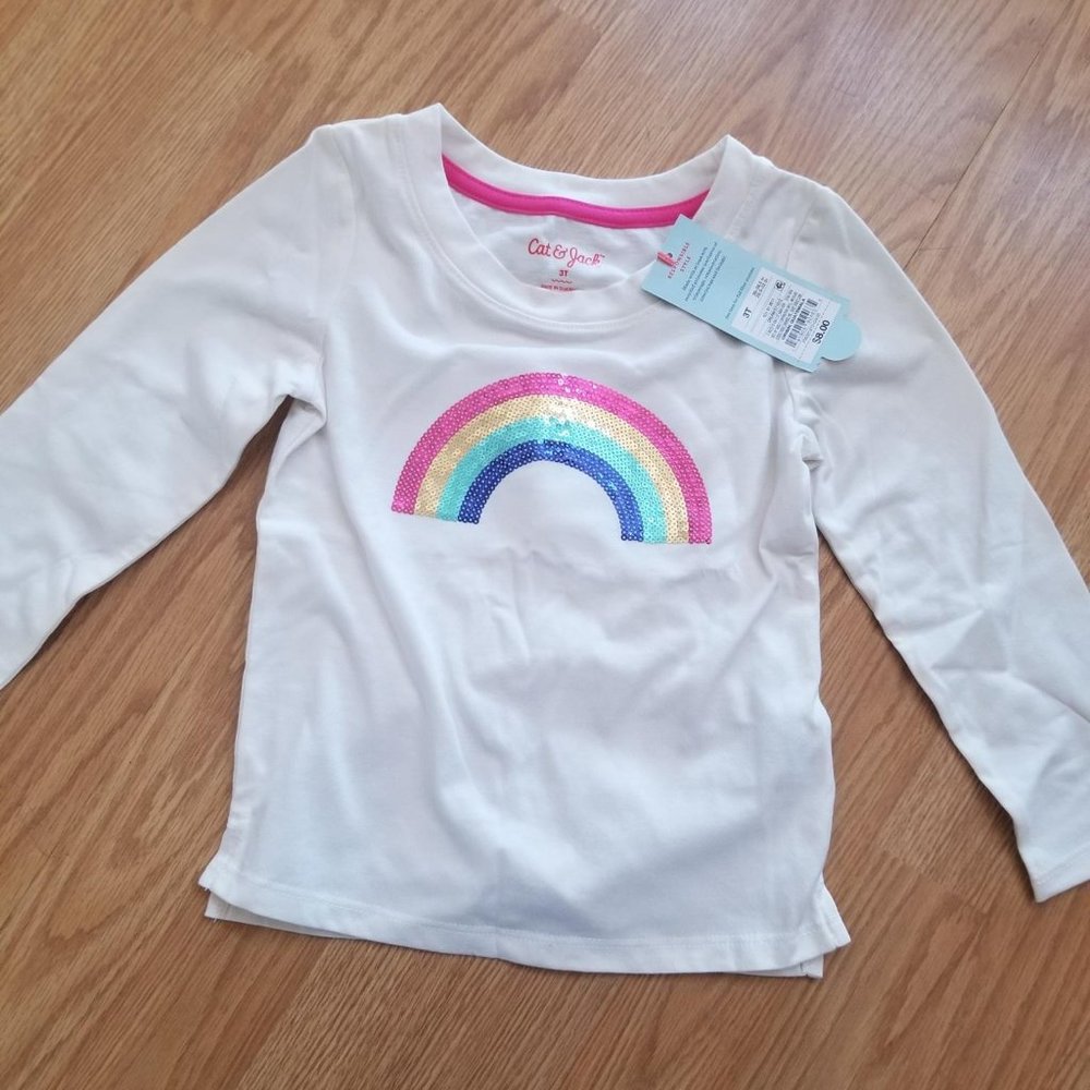 Size 3T Girls sequin long sleeve top